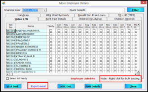 tds working sheet in excel